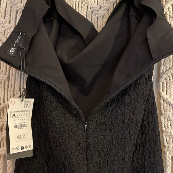 ZARA Special Edition Long Lace Strapless Dress - Picture 9 of 11